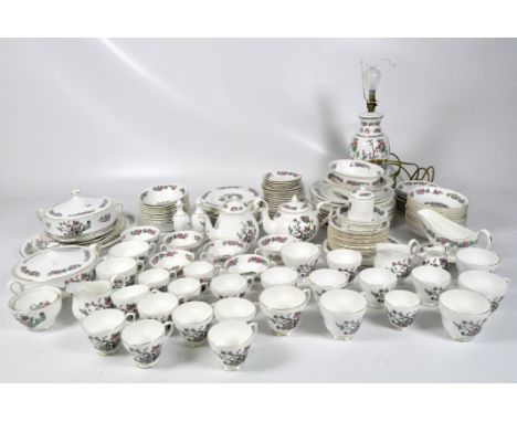 An extensive Sheltonian part dinner and tea service, including plates, salt and pepper shakers, tureens, teapots, cups and sa