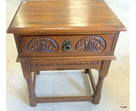 A 1 Drawer Lamp Table 65 x 57 x 42cm