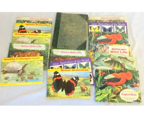 A Collection of Picture Cards in Collectors Albums, With A Crese Album Containing Vintage Letterheads and ticket stubs.