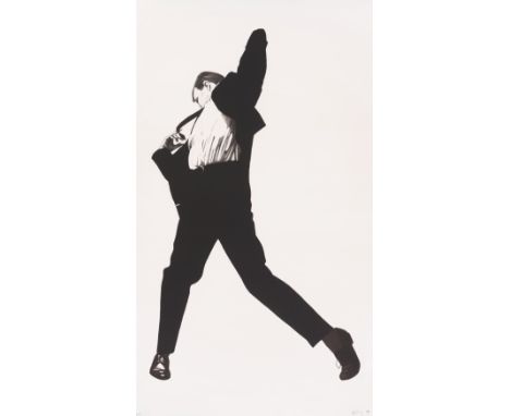 (See English version below)Robert Longo (New York 1953 – lebt in New York). „Eric“. 1999Lithografie auf Velin. 177,8 × 101,6&