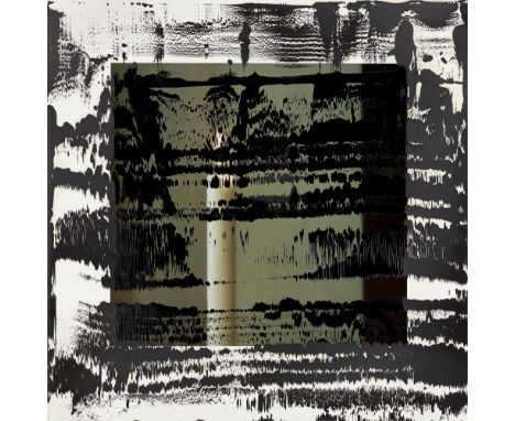 (See English version below)Gerhard Richter (Dresden 1932 – lebt in Köln). „Kerze II“. 1989Öl über Offsetdruck auf Papier, auf