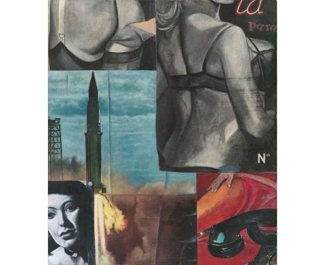 (See English version below)Fritz Köthe (1916 – Berlin – 2005). „Die Rakete“. 1963Tempera und Öl auf Leinwand.  70 × 60,5&nbsp