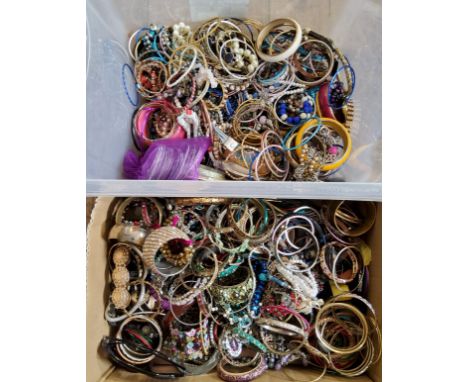 Costume Jewellery- a vast collection of bangles and bracelets including belly dancing bell jewelled bangle, Indian wedding ba