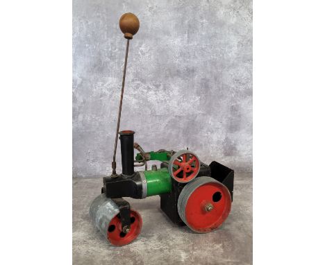 A Mamod SR1 steam roller with burner (af) 