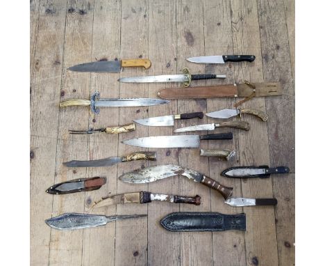 Machirology - an early 20th century Joseph Rodgers &amp; Sons, Sheffield, chefs knife 'monogrammed G R (Georgius Rex) presuma