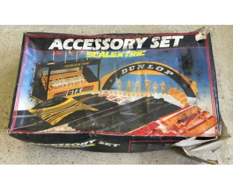 A Scalextric accessory set, boxed.