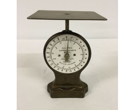 A Salter letter balance scales.
