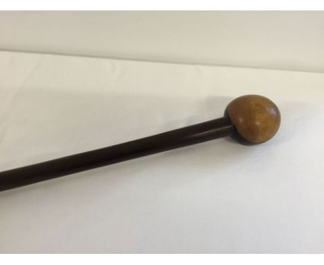 A Zulu Knobkerrie stick dating from mid 20th century 94cm long