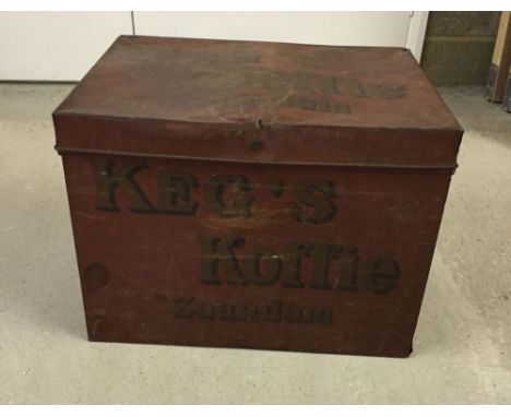 A Dutch advertising coffee trunk (approx 48 x 36cm).