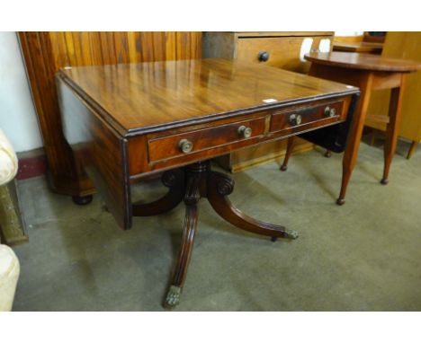 A George IV mahogany sofa table 