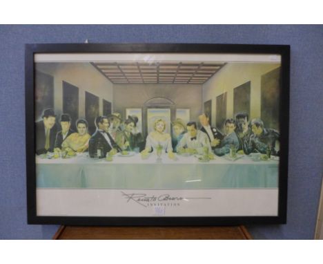 A Renato Casano print, Invitation, First Edition, printed in Germany, framed 