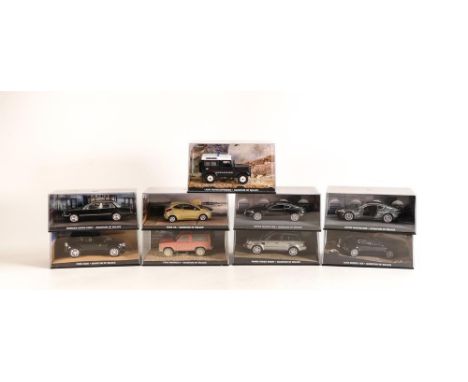 A collection of Fabbri James Bond 007 Cased Model Cars from the Quantum of Solace film(9) 