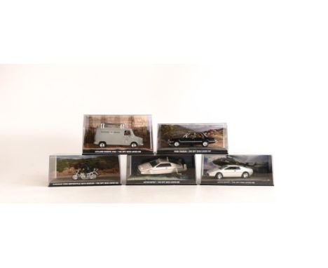 A collection of Fabbri James Bond 007 Cased Model Cars from the The Spy who Loved Me film(5) 