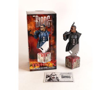 Dynamic Forces &amp; Marvel Factory X boxed Blade figure Ltd Portrait Bust &amp; Blade II Resin Bust(2) 