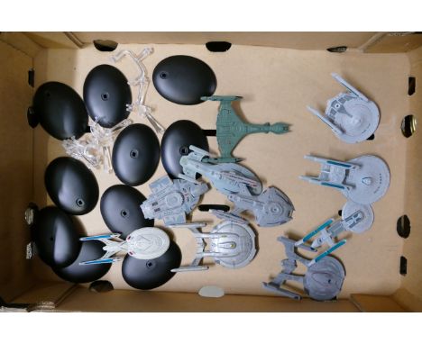 A collection of 2013 CBS Studio's Model Star Trek Spacecraft 