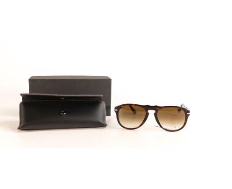 A pair of Persol sunglasses, model 649 24/51, with case, boxed 