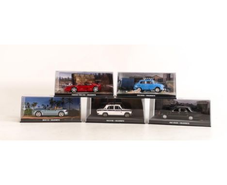 A collection of Fabbri James Bond 007 Cased Model Cars from the GoldenEye film(5) 
