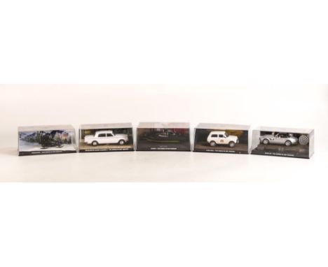 A collection of Fabbri James Bond 007 Cased Model Cars from The World is Not Enough film(5) 