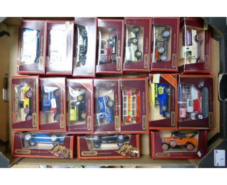 A collection of Boxed Matchbox Models of Yesteryear Classic Model Toy Cars 