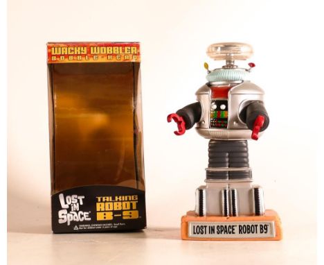 Boxed Funko Lost in Space Talking Robot B-9 Bobble-Head Wacky Wobbler 