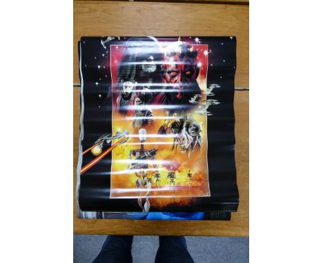 A collection of vintage movie posters, largest approx 49.5 x 40cm 