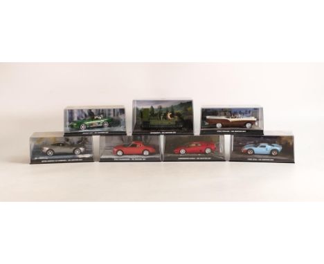 A collection of Fabbri James Bond 007 Cased Model Cars from the Die Another Day film(7) 