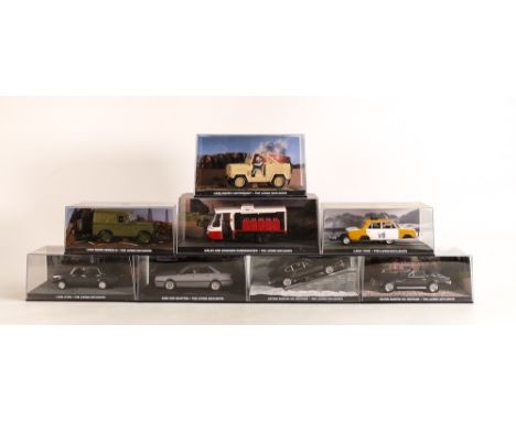 A collection of Fabbri James Bond 007 Cased Model Cars from the The Living Daylights  film(8) 