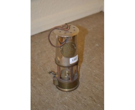 Brass and steel miners safety lamp