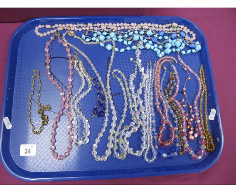 Vintage and Later Bead Necklaces :- One Tray 