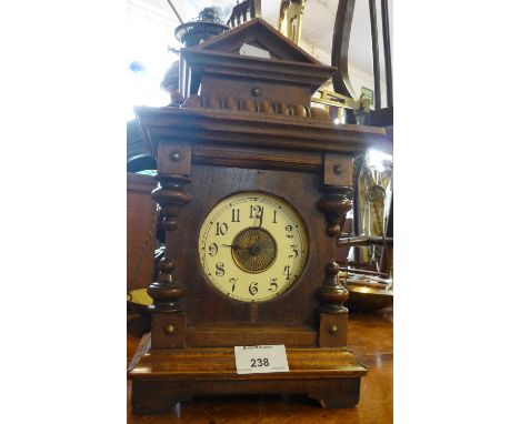 German wood mantle clock