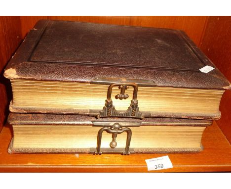 Two Victorian albums of cabinet cards and cartes des visite 