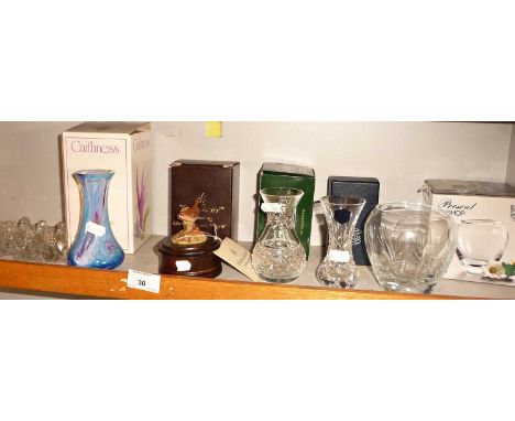 Several pieces of Caithness and other glassware