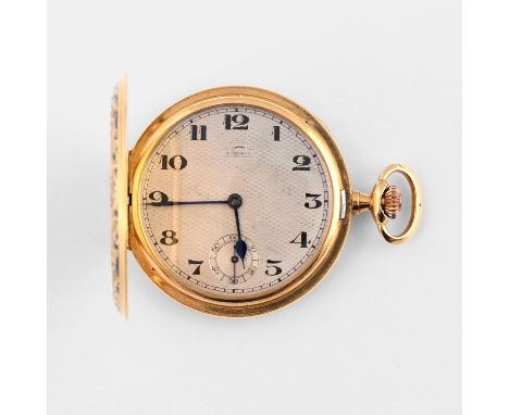 the signed circular dial with silvered engine turned decoration, Arabic numerals and subsidiary seconds dial, numbered to the