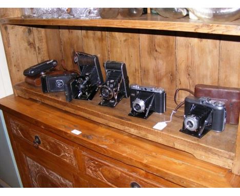 A collection of vintage photographic equipment  