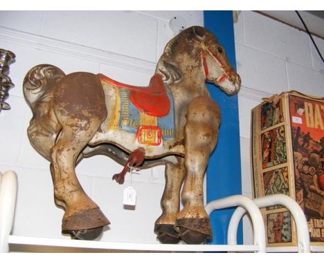 A child's vintage Mobo horse 