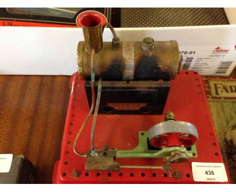 An unboxed Mamod stationary steam engine