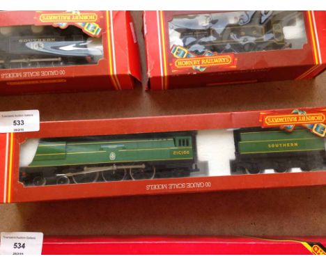 A Hornby OO gauge SR Battle of Britain 'Spitfire' locomotive. R.374.