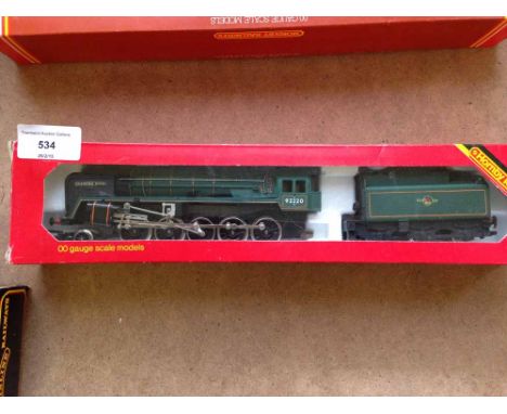 A Hornby OO gauge BR 2-10-0 Evening Star locomotive. R.065.