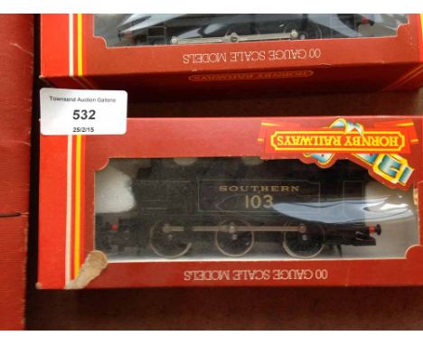 A Hornby OO gauge SR Class E2 locomotive (black livery). R.157.