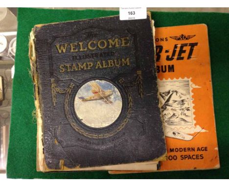 2 vintage stamp albums to include Victorian examples - pennyred, etc.
