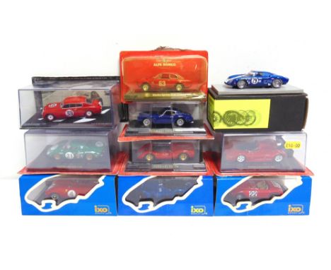 TEN 1/43 SCALE DIECAST &amp; RESIN MODEL RACING CARS comprising a Remember [unnumbered] Ferrari 250 LM, no.29, Sebring 1965; 