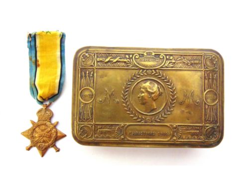 A GREAT WAR GROUP  comprising a 1914 Star to Private W. Whitehouse, Worcestershire Regiment (7220 PTE W. WHITEHOUSE. 3/WORC: 