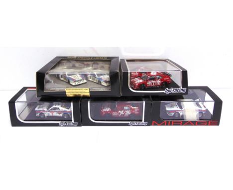 FIVE 1/43 SCALE DIECAST MODEL RACING CARS comprising a HPI Racing No.8079, Alfa Romeo 155 V6 T1, 1993 DTM Set; HPI Racing No.