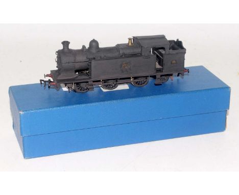 A whitemetal kit built Rhymney Railway 0-6 2 tank engine finished weathered BR early black no.38, fitted with HD type couplin