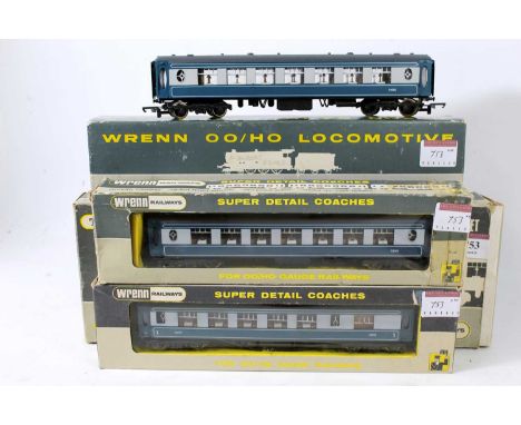 Wrenn Brighton Belle 2-car blue/grey EMU with three blue/grey coaches, power S290S, dummy car also S290S, Pullman Brighton Be