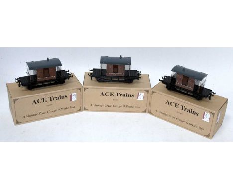 3 ACE Trains ref. G4 lighted brake vans (M-BM)