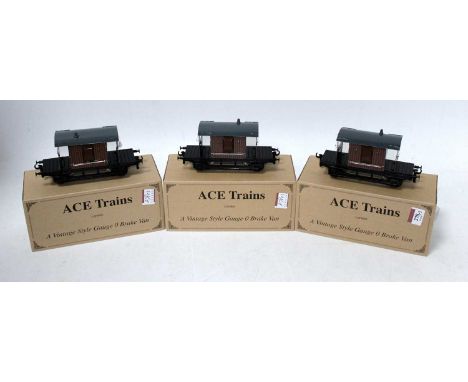 3 ACE Trains ref. G4 lighted brake vans (M-BM)
