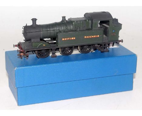 A kit built 0-6-2 Taff Vale tank engine "British Railways" Brunswick unlined green no. 215, has HD type couplings (G)
