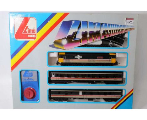 Two Lima train sets both Inter-City livery one class 73 diesel "Stewarts Lane", 2 MK1 coaches track controller (M-BNM) and HS