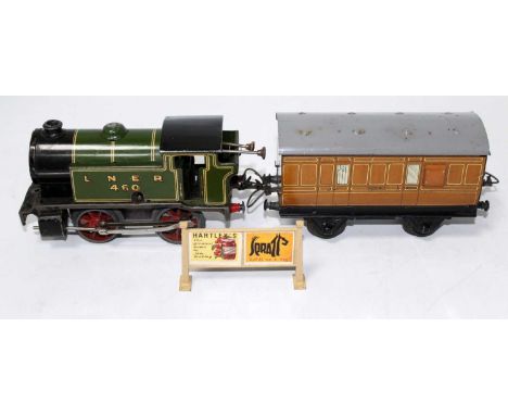 A Hornby c/w mech M3 tank engine LNER lined green number 460, fatigue to wheels paint loss to dome and smokebox door (F-G) No